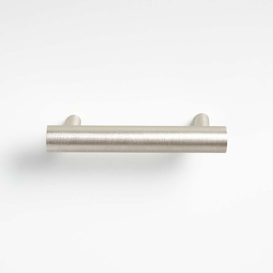 Round 3" Brushed Nickel Bar Pull + Reviews Crate & Barrel