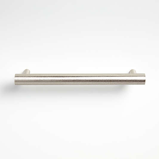 Round 6" Brushed Nickel Bar Pull