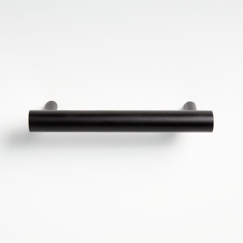 Flat Bar Pull Matte Black 4 Inch 10 Pack, Bath