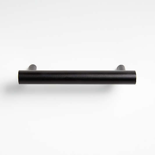 Round 4" Matte Black Bar Pull