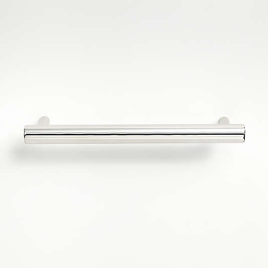 Round 6" Polished Nickel Bar Pull