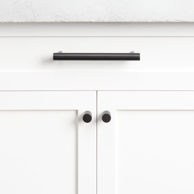 Round 4" Matte Black Bar Pull - image 2 of 10