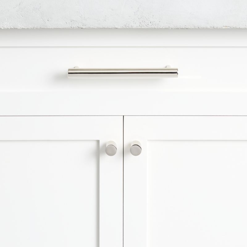 Round 4" Polished Nickel Bar Pull - image 2 of 10