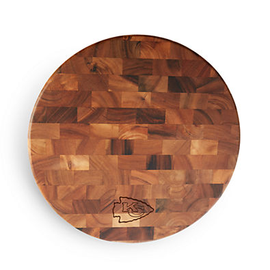 View NFL Kansas City Chiefs Round End-Grain Cutting Board details