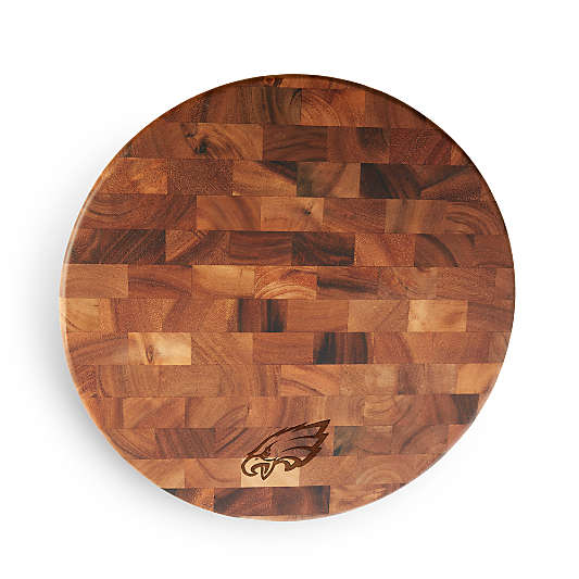 NFL Philadelphia Eagles Round End-Grain Cutting Board