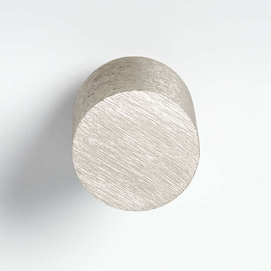 Round Brushed Nickel Knob