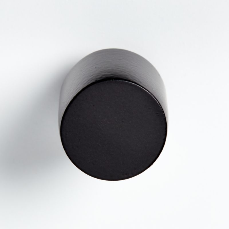 Round Matte Black Knob