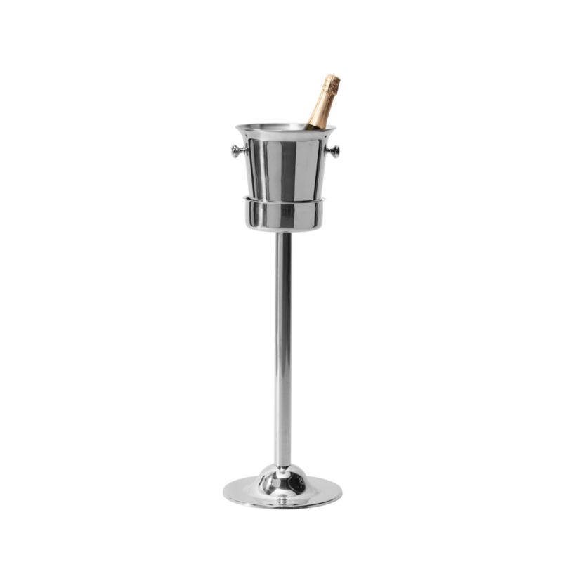 Round Stainless Steel Ice Bucket with Stand - image 1 of 2