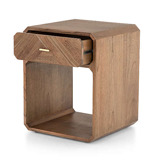 Rove 21" White Cedar Wood Nightstand