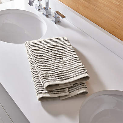 Striped best sale hand towels