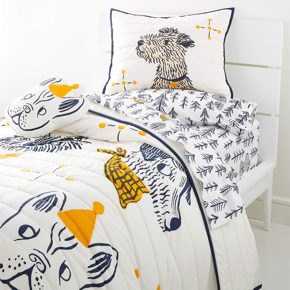 Bedding Set Duvet Covers Fire Dog Animal Printed Bedclothes Fabric Home Textiles