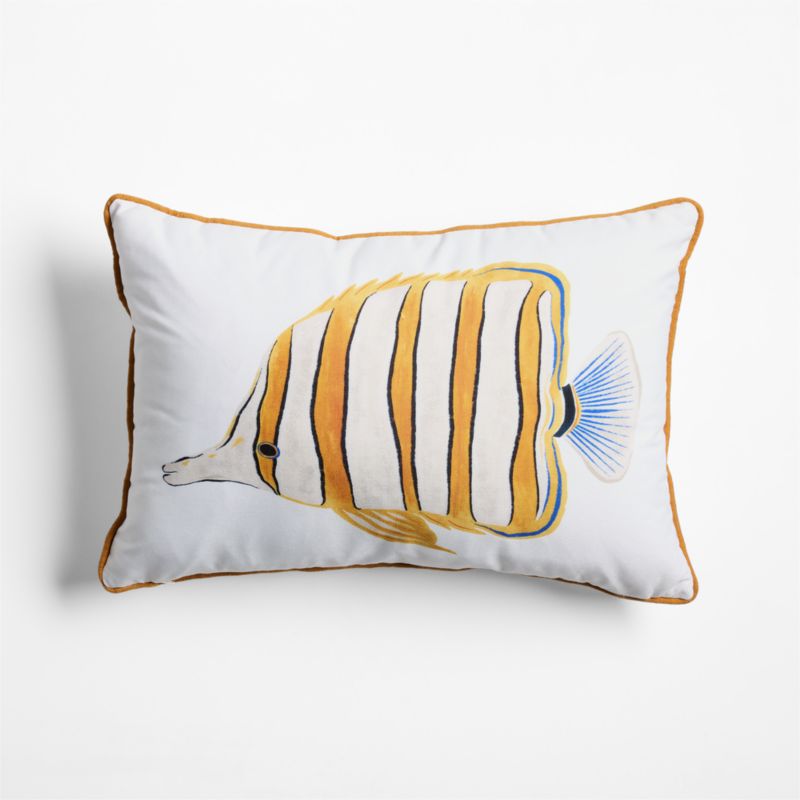 Royal Angelfish Fish 22"x15" Indoor/Outdoor Throw Pillow - image 1 of 5