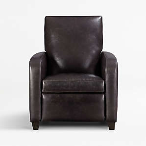 Leather Recliner Chairs Crate And Barrel, Leather Club Chair Recliner