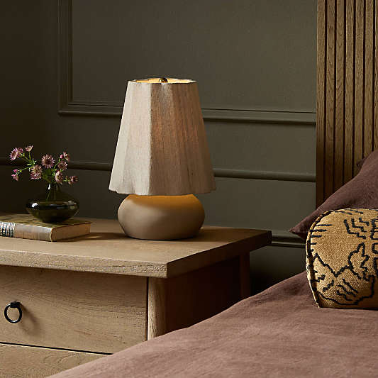 Raphael Ceramic Table Lamp with Fabric Shade 13.5"