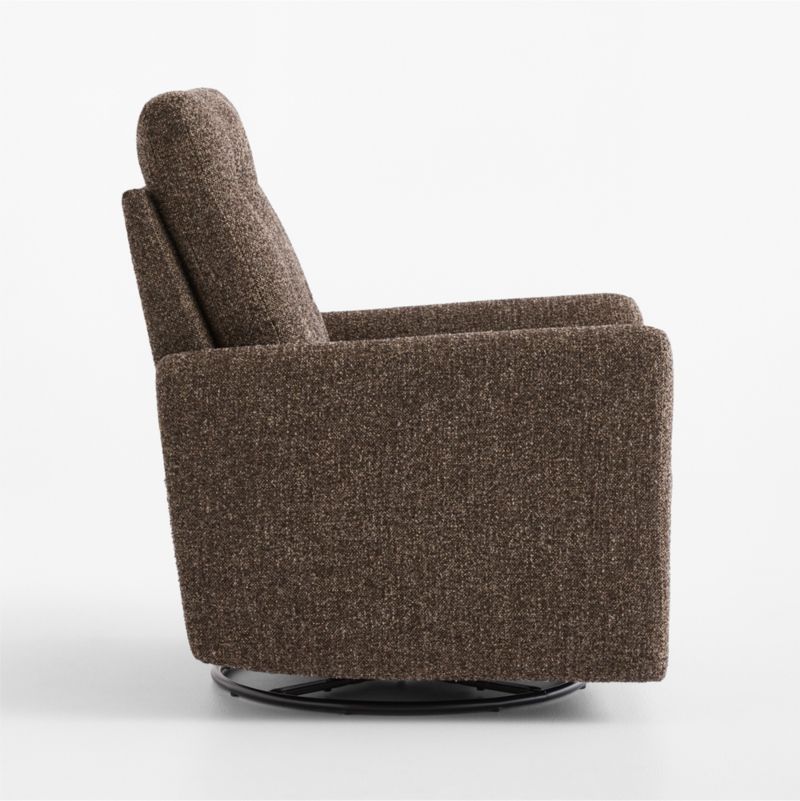 Rory Chocolate Brown Swivel Glider Power Recliner Nursery Chair - image 4 of 9