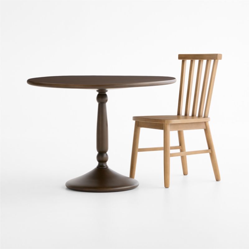 Rosalind Deep Brown Wood Round Kids Play Table - image 1 of 4
