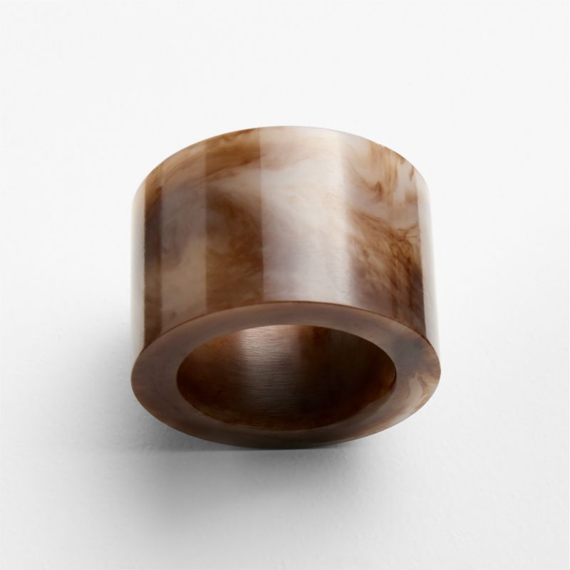 Tortoise Resin Napkin Ring - image 1 of 2