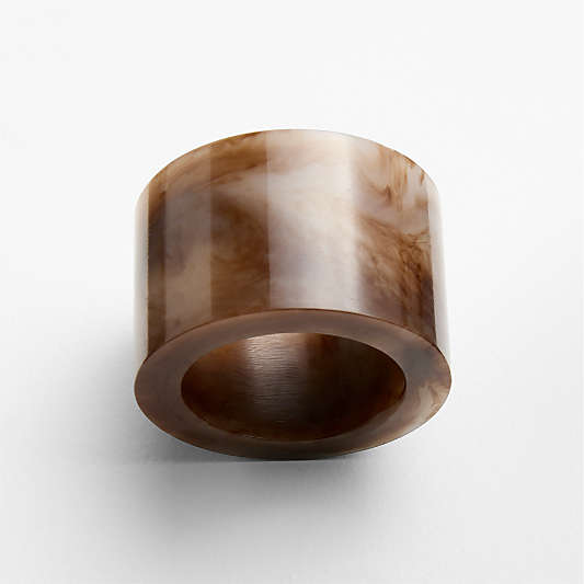 Tortoise Resin Napkin Ring