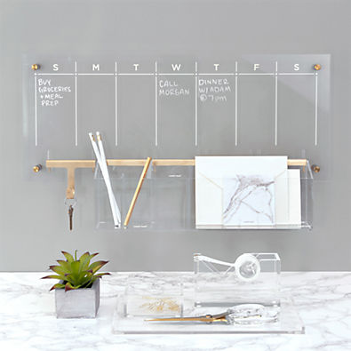 View Russell + Hazel Acrylic Weekly Dry-Erase Calendar details