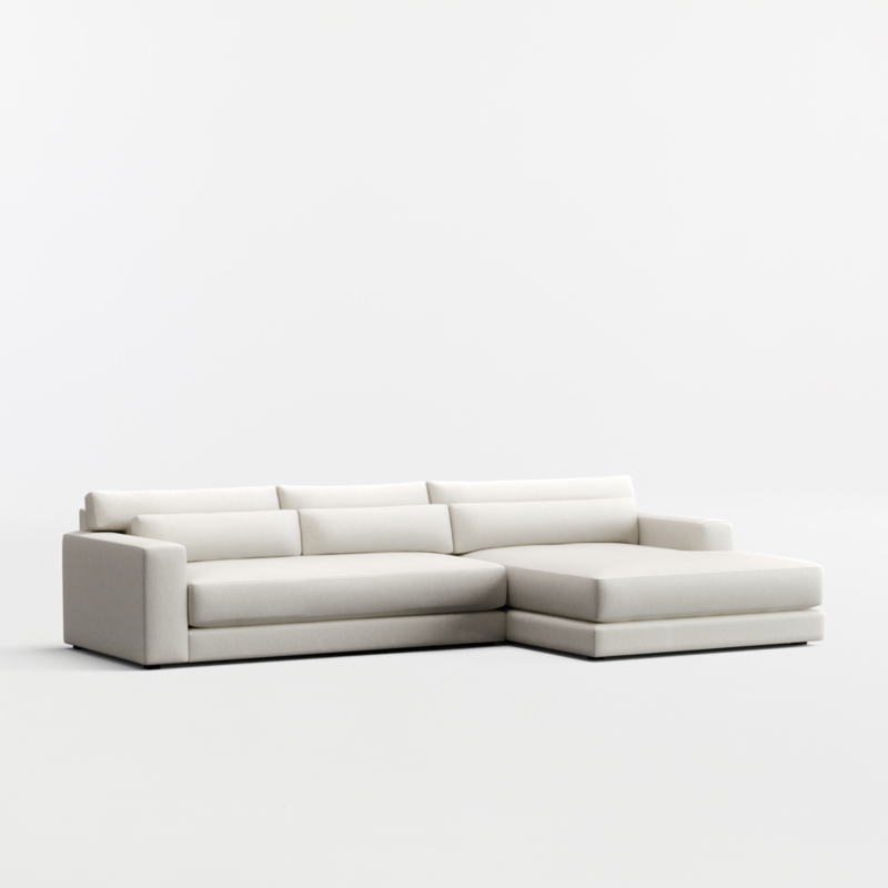 Retreat 2-Piece Bench Sectional Sofa with Extra Wide Chaise Lounge - image 3 of 7