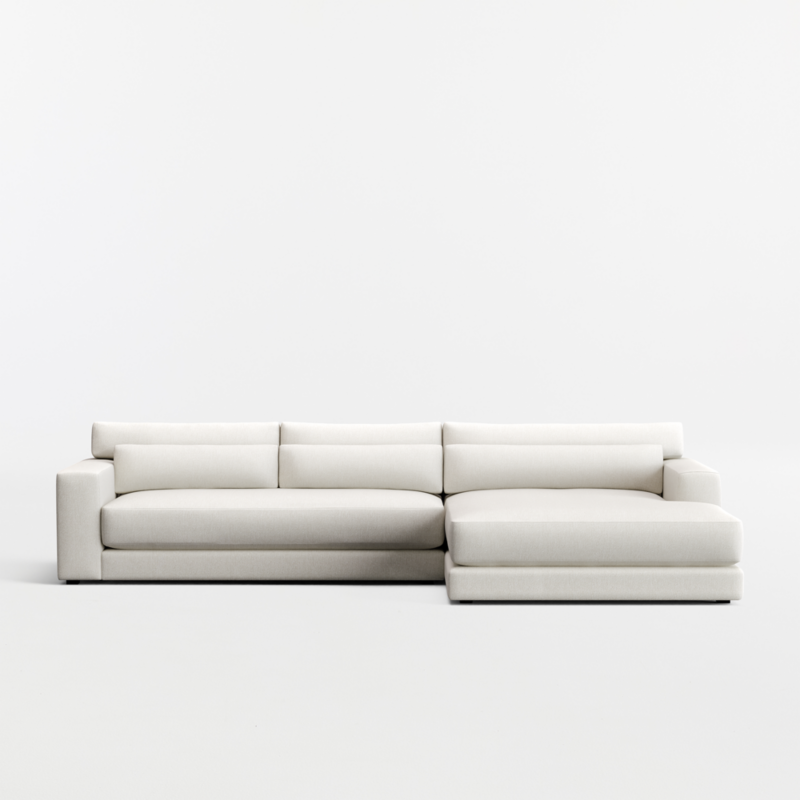 Retreat 2-Piece Bench Sectional Sofa with Extra Wide Chaise Lounge - image 0 of 7