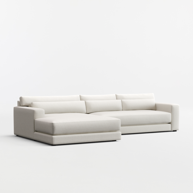 Retreat 2-Piece Bench Sectional Sofa with Extra Wide Chaise Lounge - image 3 of 7