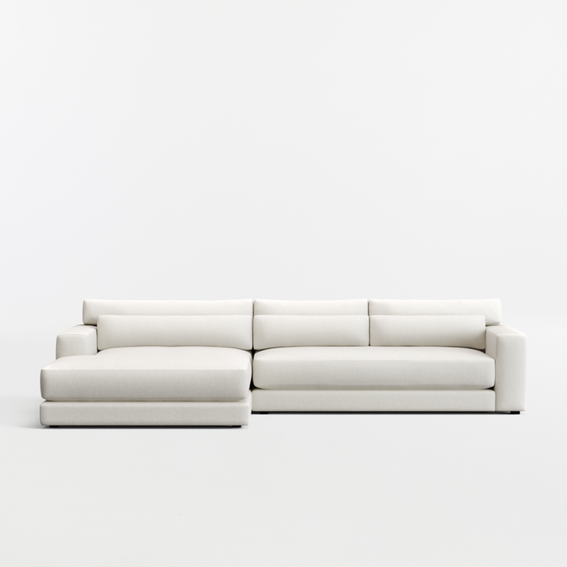 Retreat 2-Piece Bench Sectional Sofa with Extra Wide Chaise Lounge - image 0 of 7