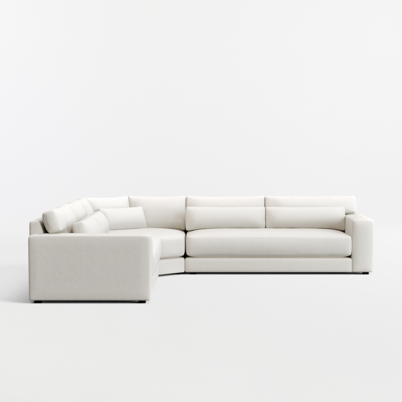 Retreat 3-Piece L-Shaped Wedge Bench Sectional Sofa - image 3 of 6