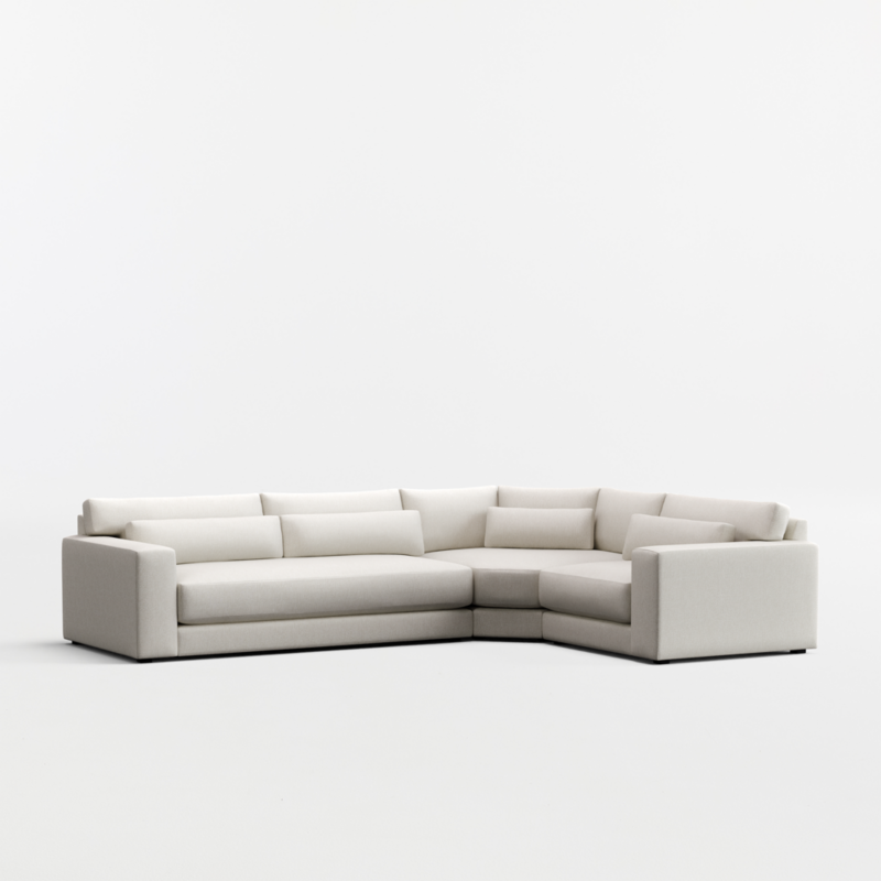 Retreat 3-Piece L-Shaped Wedge Bench Sectional Sofa - image 0 of 6