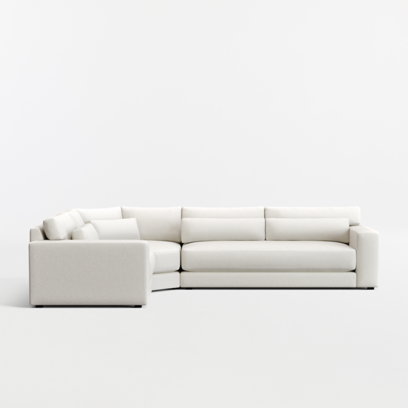 Retreat 3-Piece L-Shaped Wedge Bench Sectional Sofa - image 3 of 6