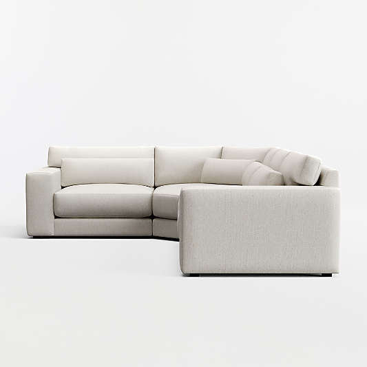 Retreat 3-Piece L-Shaped Wedge Sectional Sofa