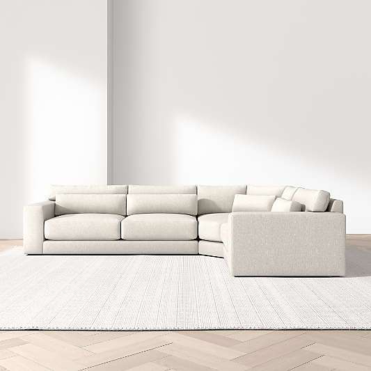 Retreat 3-Piece L-Shaped Wedge Sectional Sofa