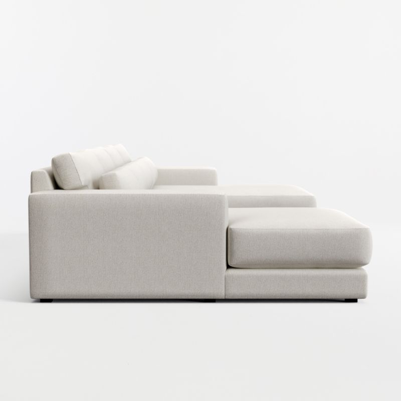 Retreat 3-Piece U-Shaped Bench Sectional Sofa with Double Chaise Lounge - image 5 of 7