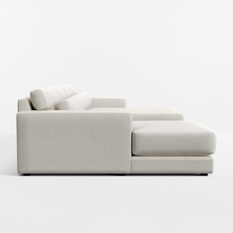 Retreat 3-Piece U-Shaped Bench Sectional Sofa with Double Chaise Lounge - image 6 of 7