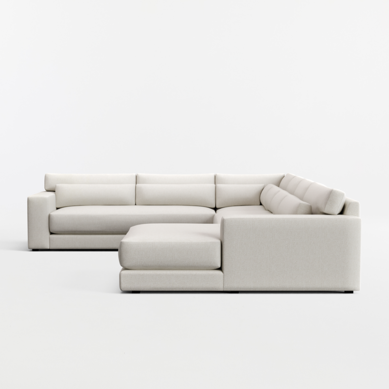 Retreat 4-Piece L-Shaped Bench Sectional Sofa with Extra Wide Chaise Lounge - image 6 of 7