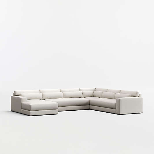 Retreat 4-Piece L-Shaped Bench Sectional Sofa with Chaise Lounge