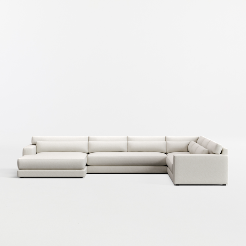 Retreat 4-Piece L-Shaped Bench Sectional Sofa with Extra Wide Chaise Lounge - image 3 of 7