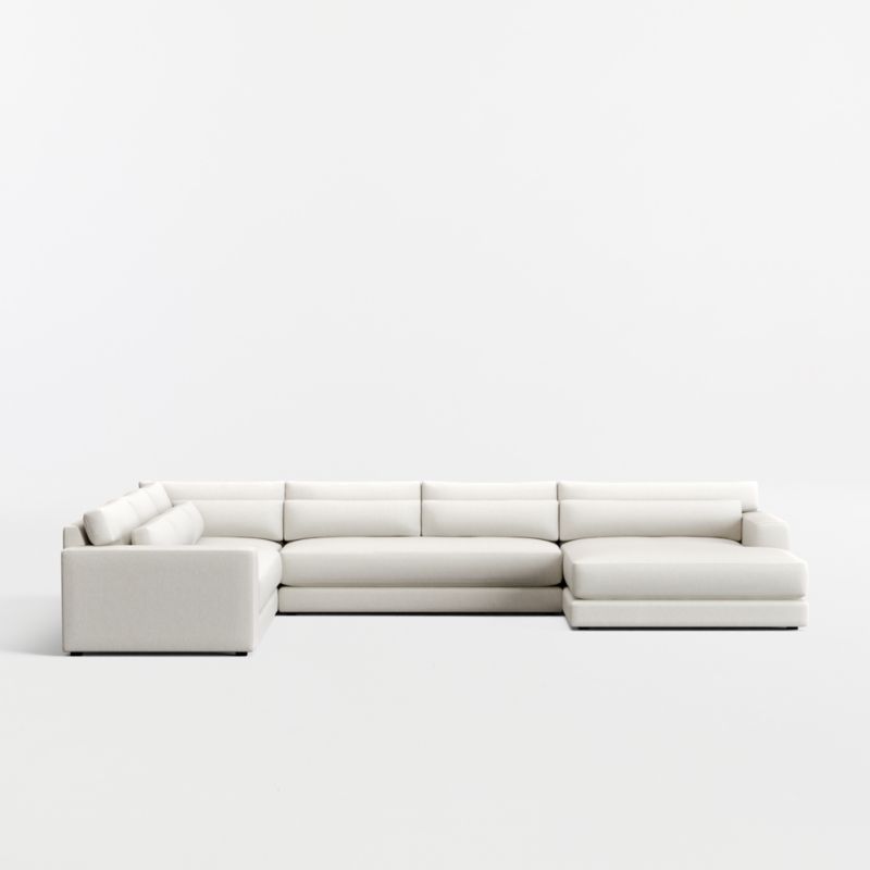 Retreat 4-Piece L-Shaped Bench Sectional Sofa with Extra Wide Chaise Lounge - image 2 of 7