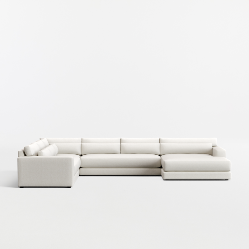 Retreat 4-Piece L-Shaped Bench Sectional Sofa with Extra Wide Chaise Lounge - image 3 of 7