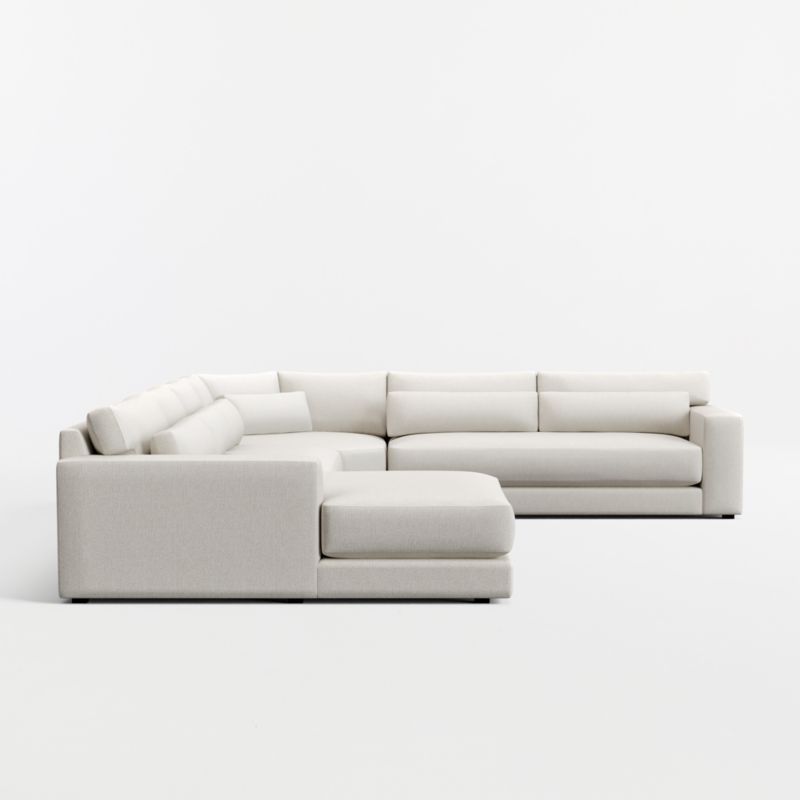 Retreat 4-Piece L-Shaped Wedge Bench Sectional Sofa with Extra Wide Chaise Lounge - image 5 of 7
