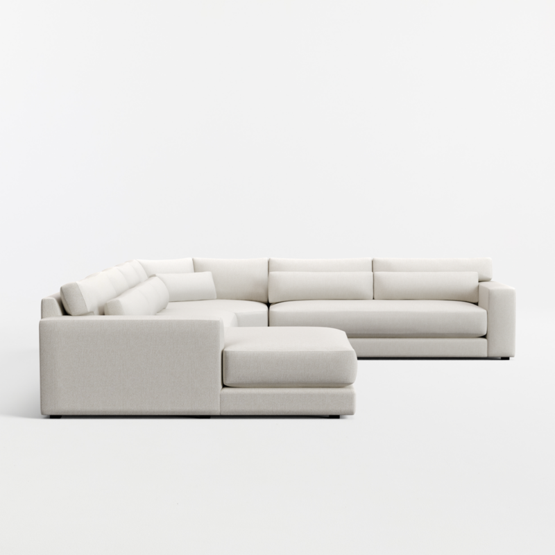 Retreat 4-Piece L-Shaped Wedge Bench Sectional Sofa with Extra Wide Chaise Lounge - image 6 of 7