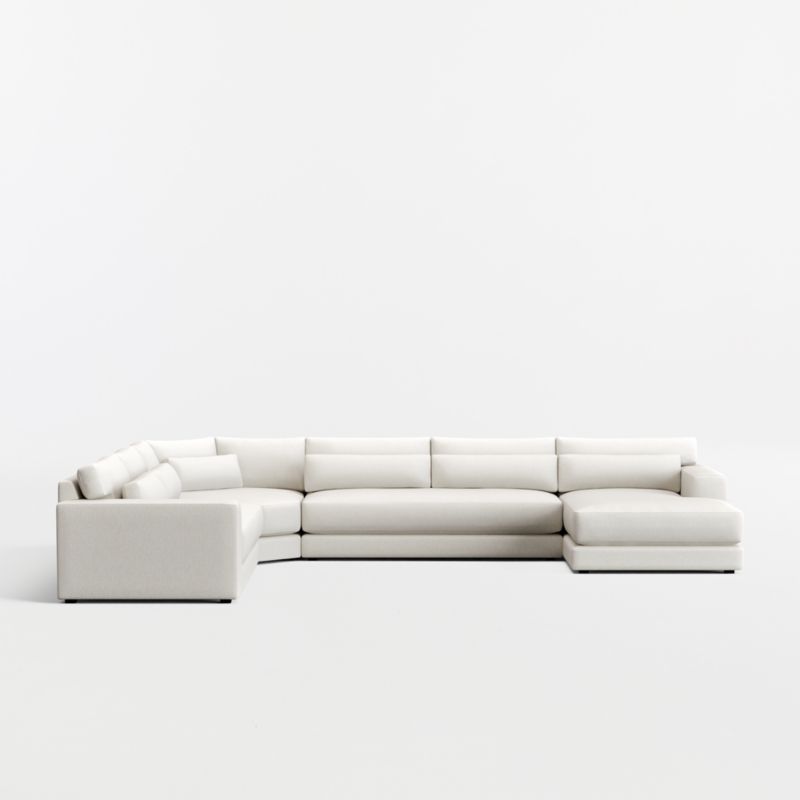 Retreat 4-Piece L-Shaped Wedge Bench Sectional Sofa with Chaise Lounge - image 2 of 7