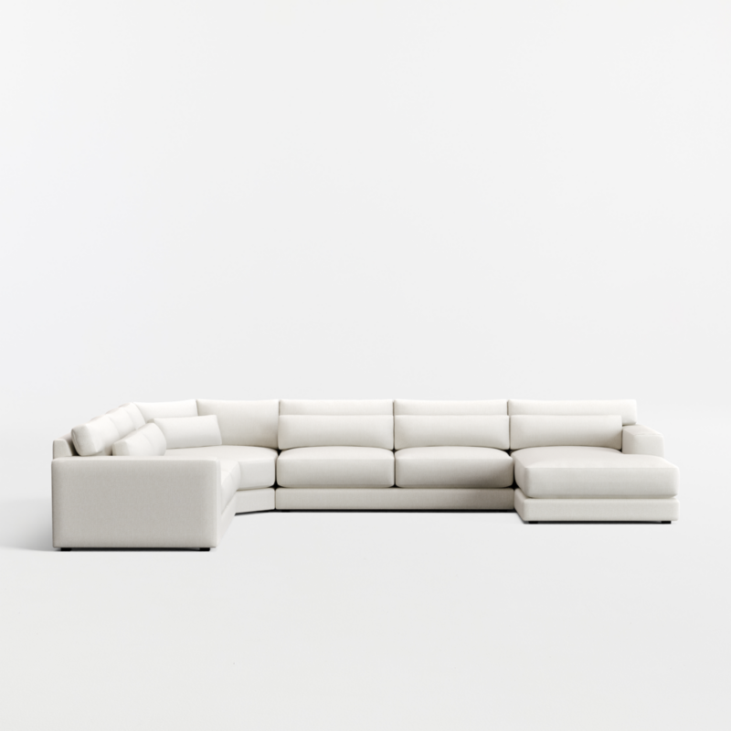 Retreat 4-Piece L-Shaped Wedge Sectional Sofa with Chaise Lounge - image 6 of 8