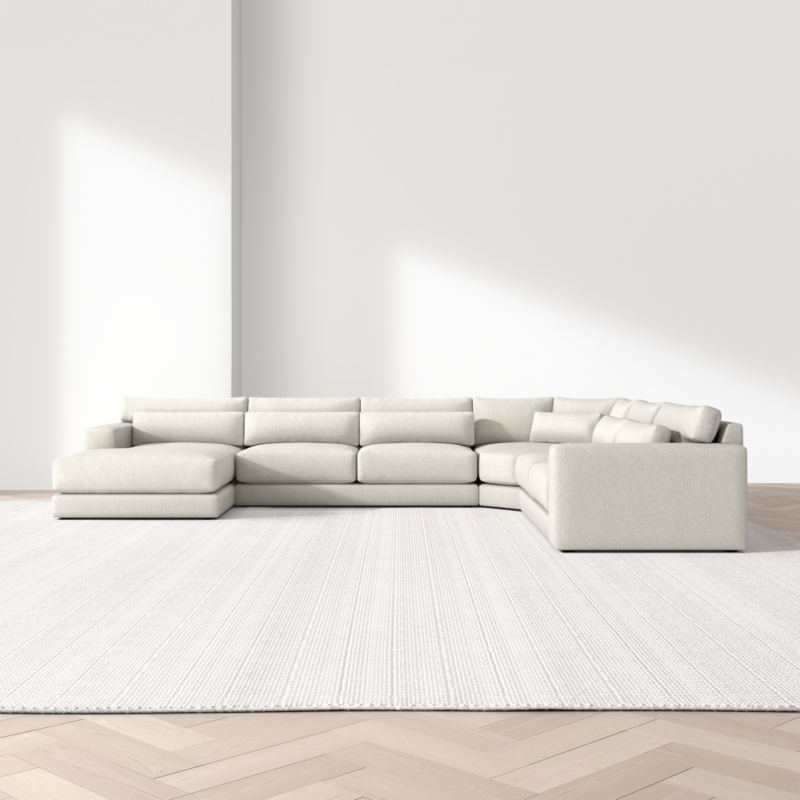 Retreat 4-Piece L-Shaped Wedge Sectional Sofa with Chaise Lounge - image 3 of 8