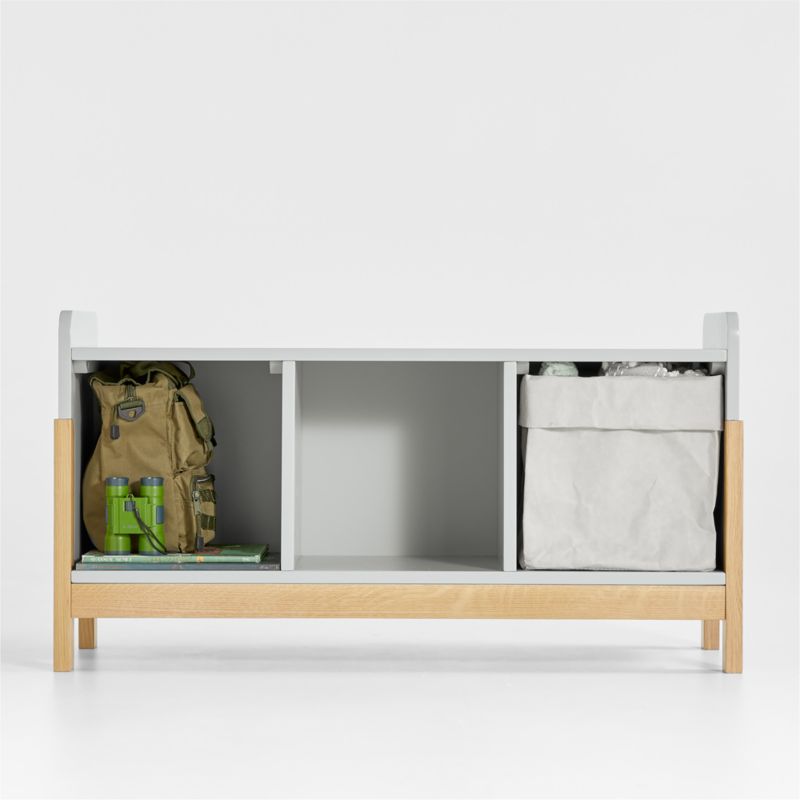 Rue Grey Wood 3Cube Low Kids Bookcase + Reviews Crate & Kids