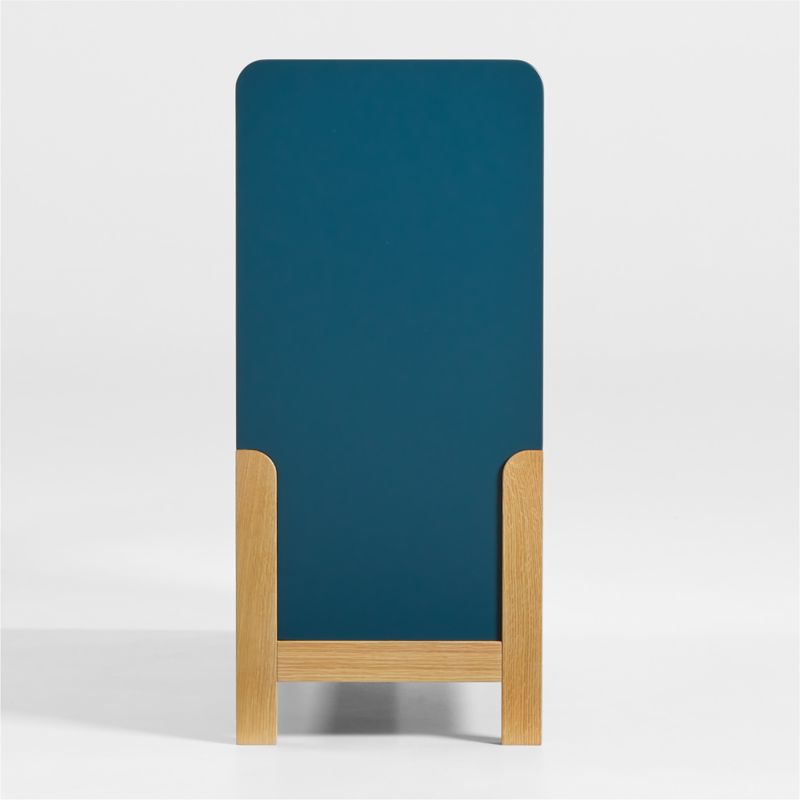 Rue Midnight Blue Wood 6-Cube Low Bookcase - image 4 of 7