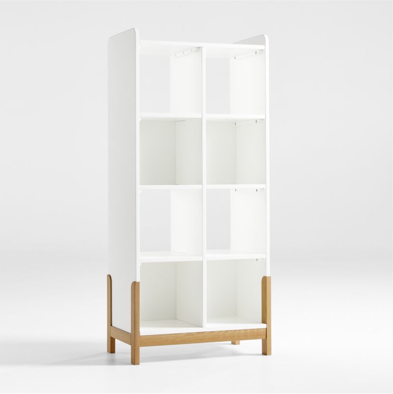 Rue White Wood 8-Cube Bookcase - image 8 of 14