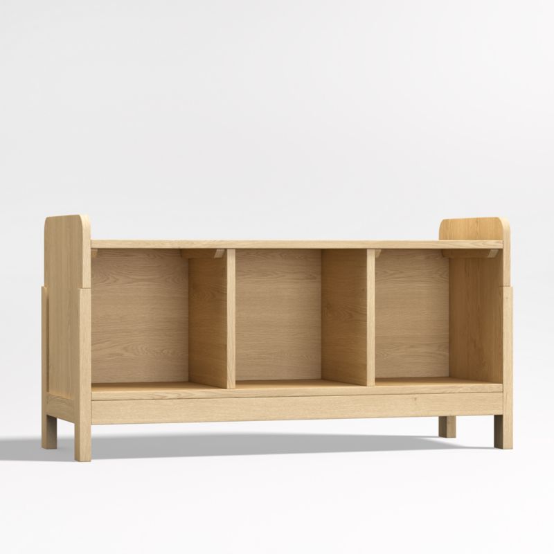 Rue Natural Wood -Cube Low Bookcase