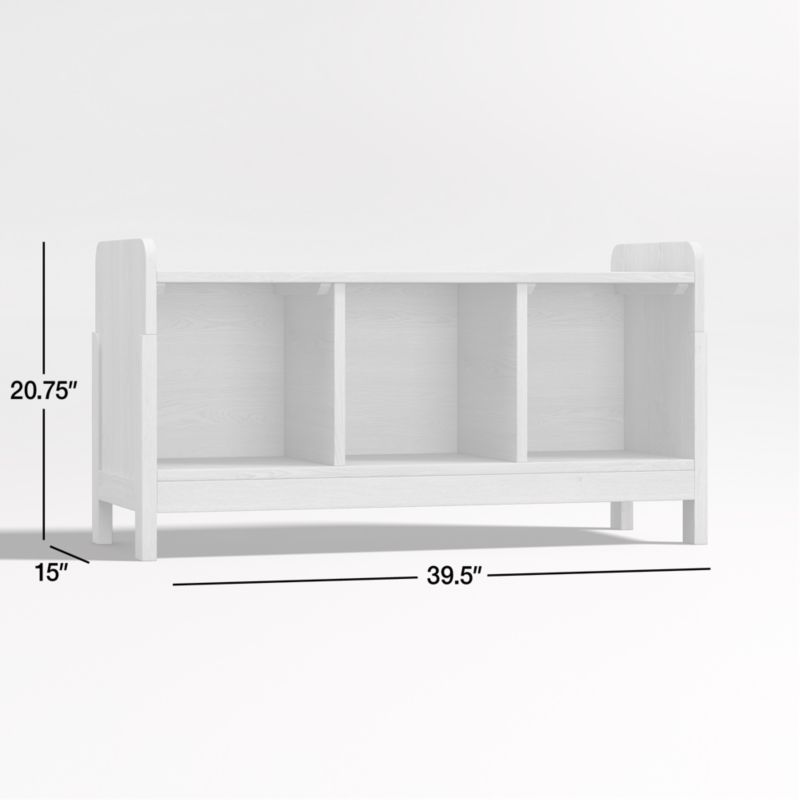 Rue Natural Wood -Cube Low Bookcase