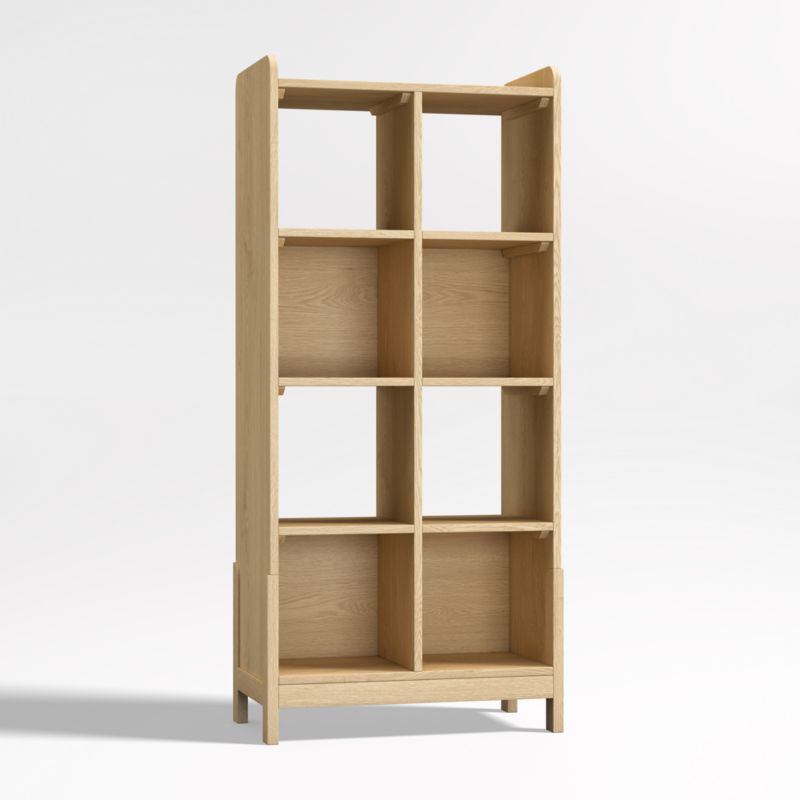 Rue Natural Wood 8-Cube Bookcase